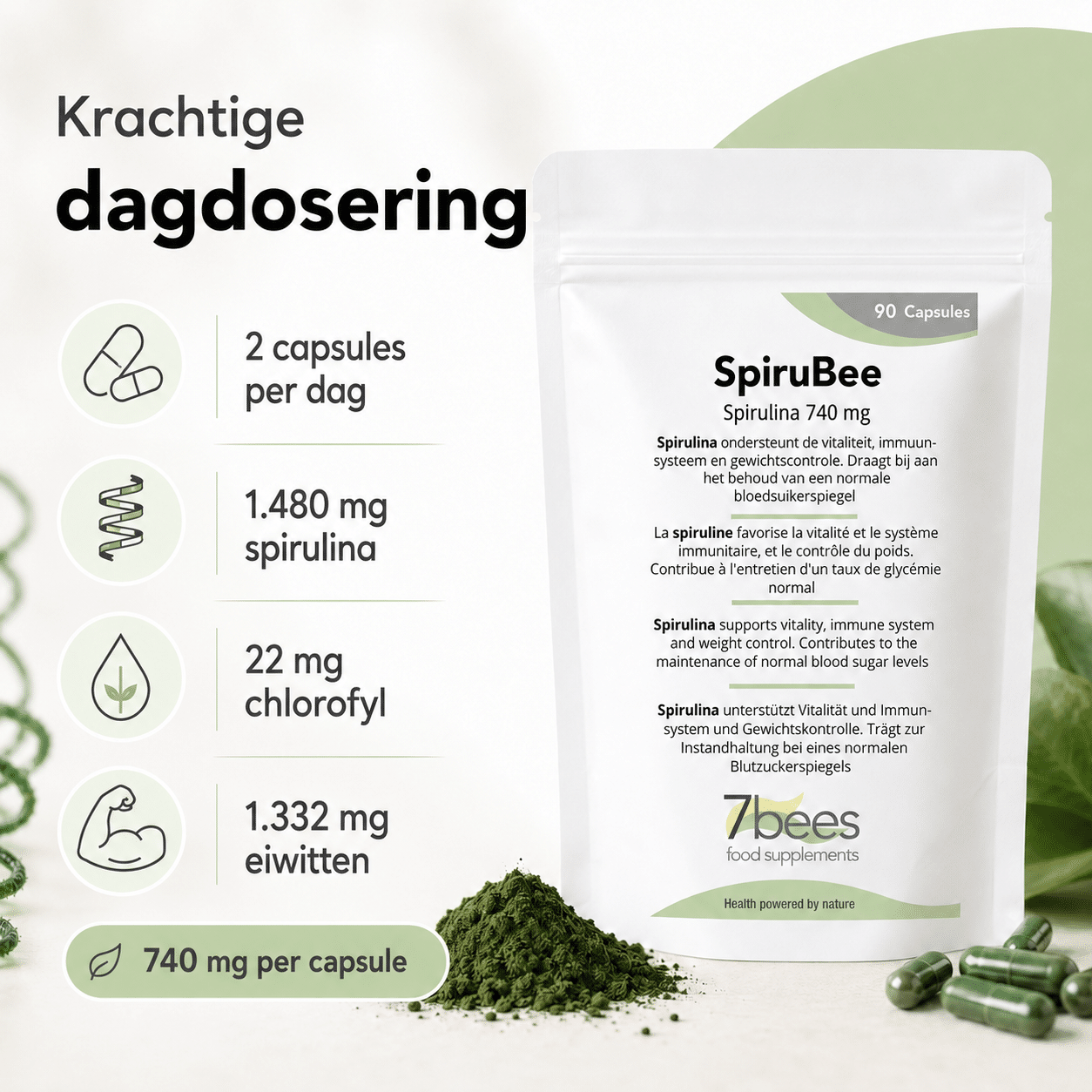 Spirubee dosering
