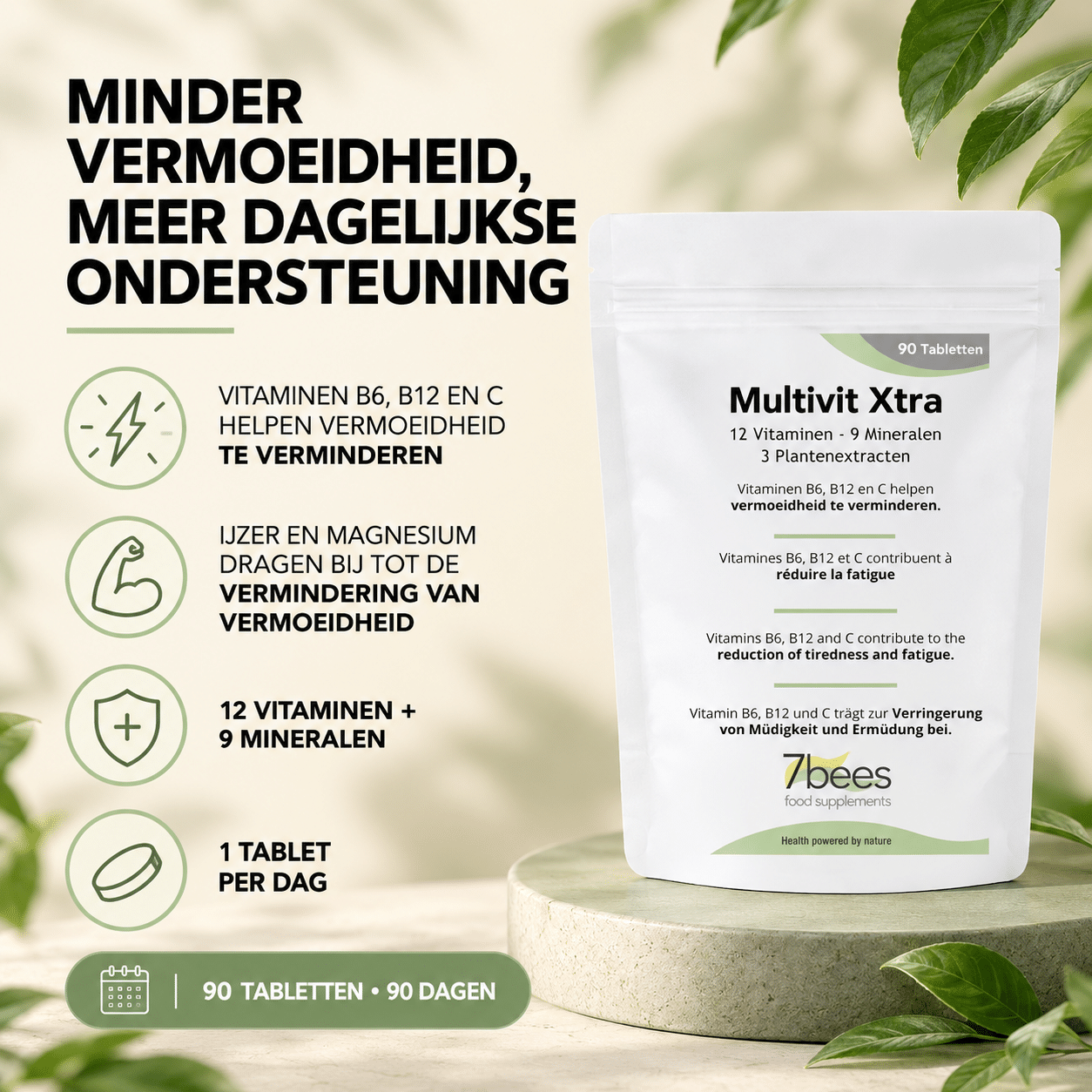 Minder vermoeidheid met Multivit Xtra