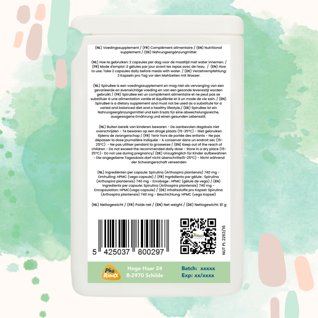 SpiruBee - 90 capsules spirulina