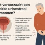 Wat veroorzaakt een zwakke urinestraal man