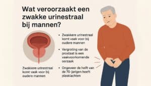 Wat veroorzaakt een zwakke urinestraal man