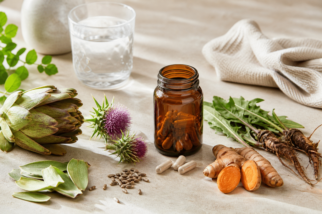 Levercapsules met plantenextracten als onderdeel van een dagelijkse routine