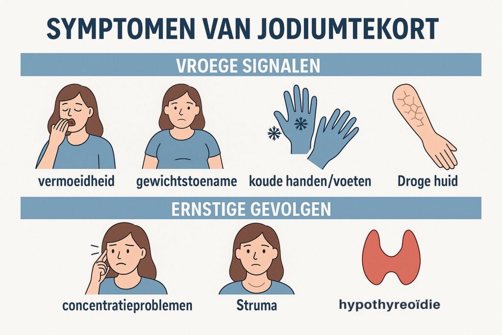 symptomen van jodiumtekort
