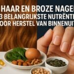 dof haar en broze nagels