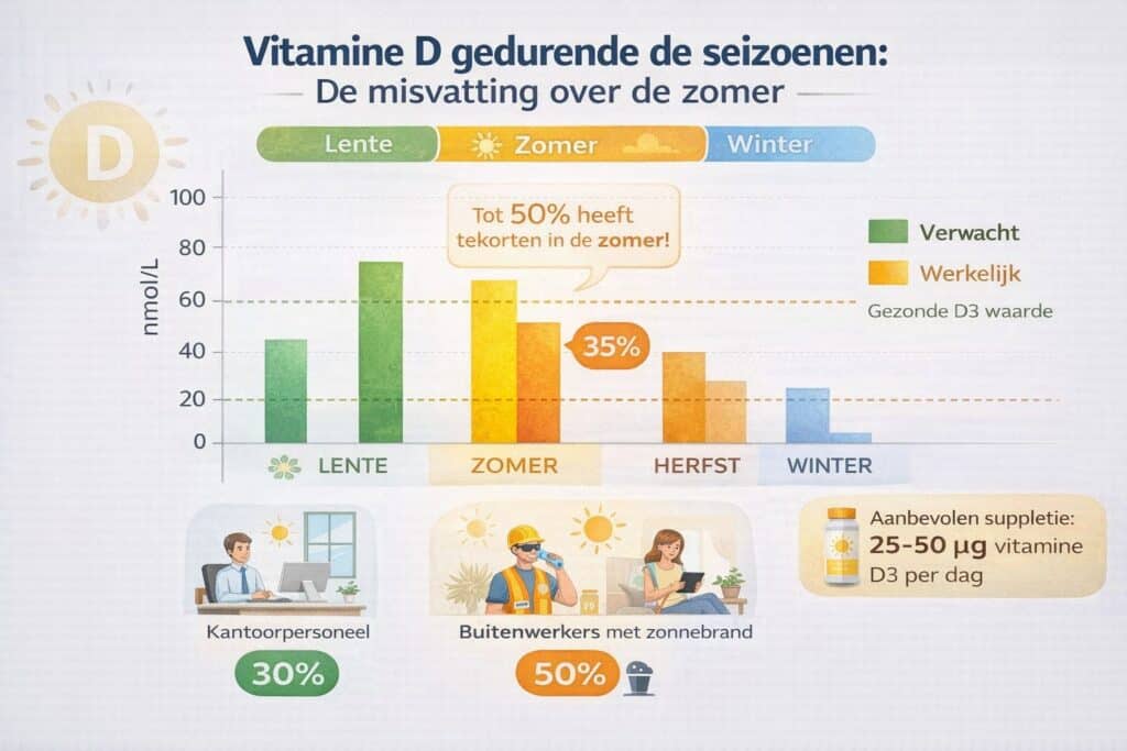 vitamine d gedurende de seizoenen