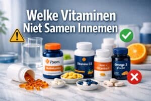welke. vitaminen niet samen innemen