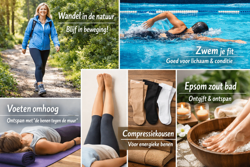 methoden om vocht af te drijven van je benen