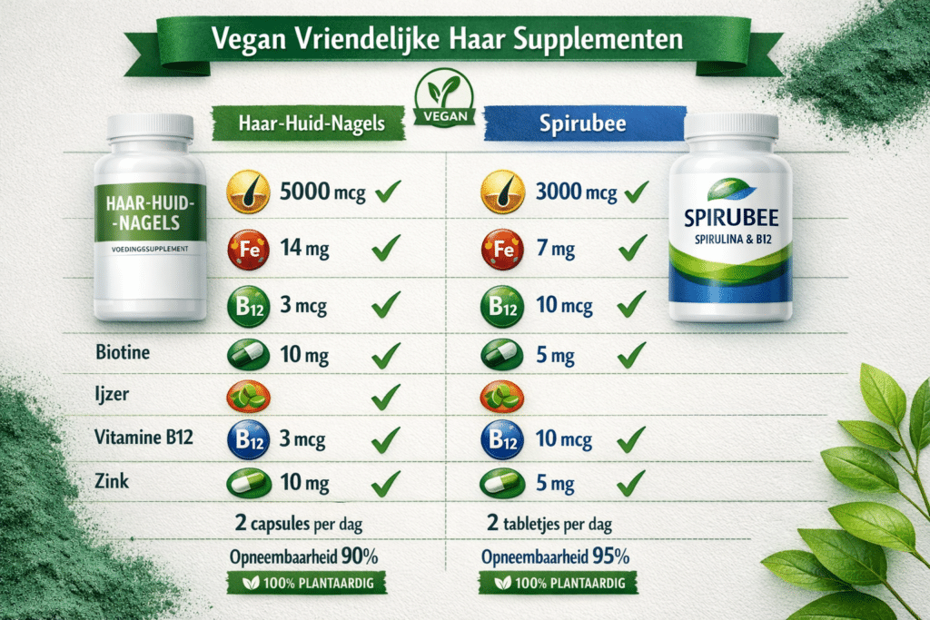 vegan vriendelijke haar supplementen