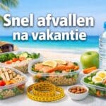 snel afvallen na vakantie