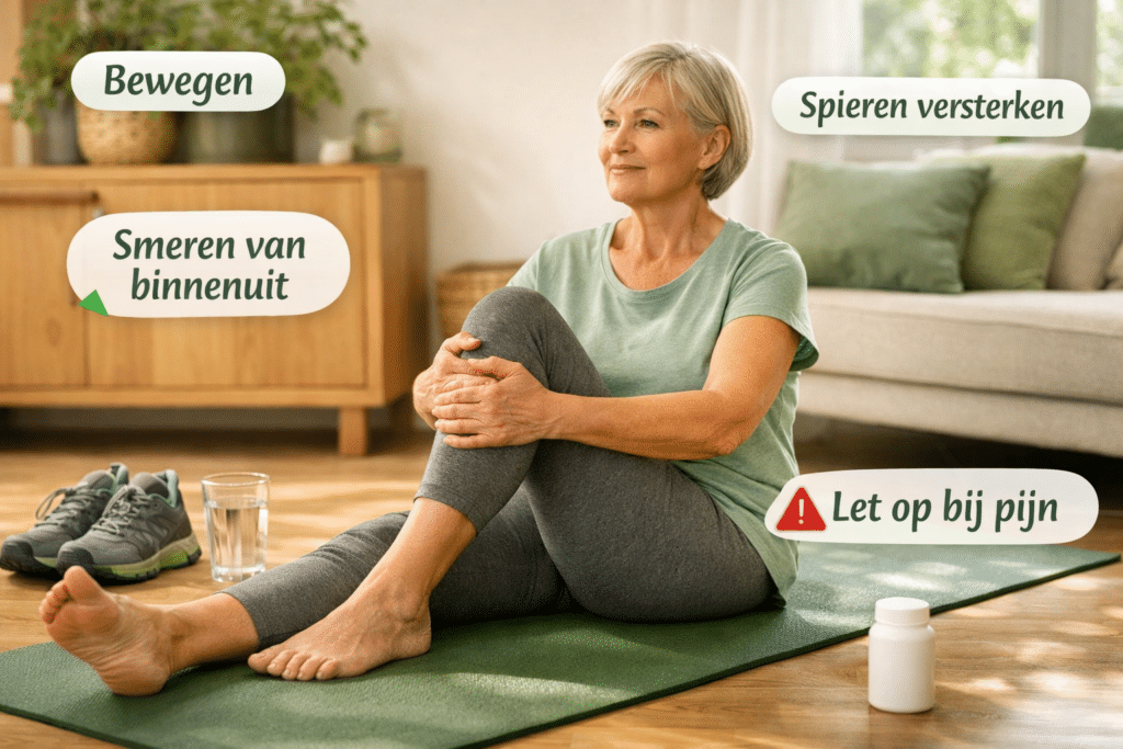 smeren van binnenuit en spieren versterken