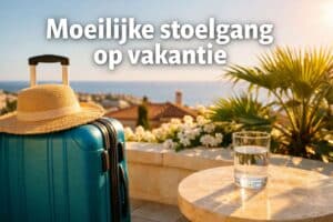 Moeilijke stoelgang op vakantie