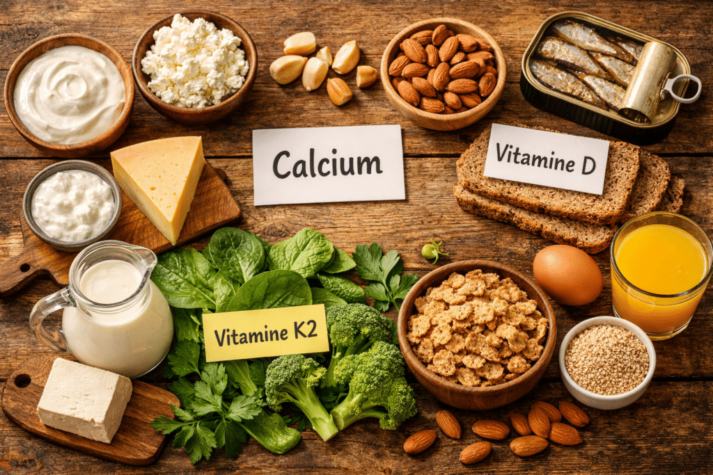 calcium vit d en vitK2 voeding