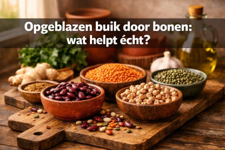 opgeblazen buik door bonen