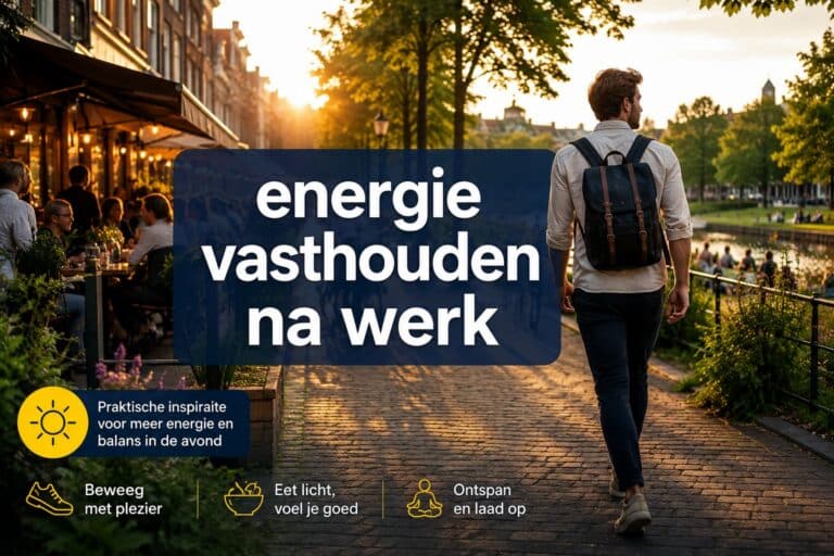 Energie vasthouden na werk