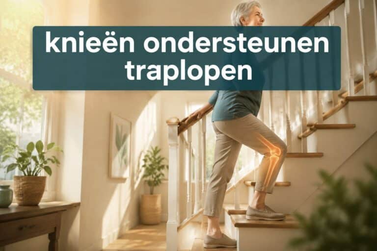 Knieën ondersteunen traplopen