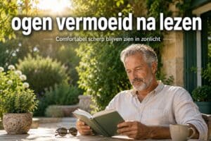 Ogen vermoeid na lezen
