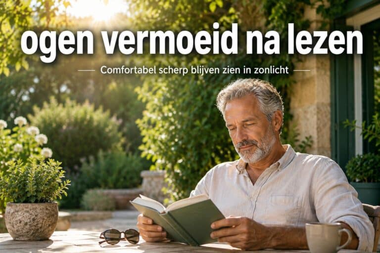 Ogen vermoeid na lezen