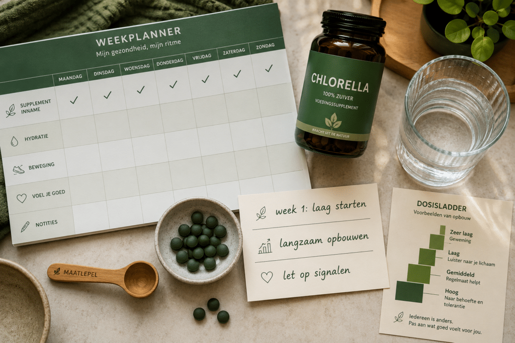 voor een sectie over veilige dosering chlorella bijwerkingen