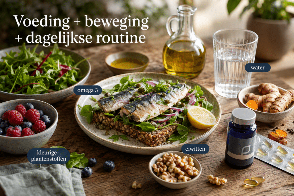 voeding + Beweging + dagelijkse routine