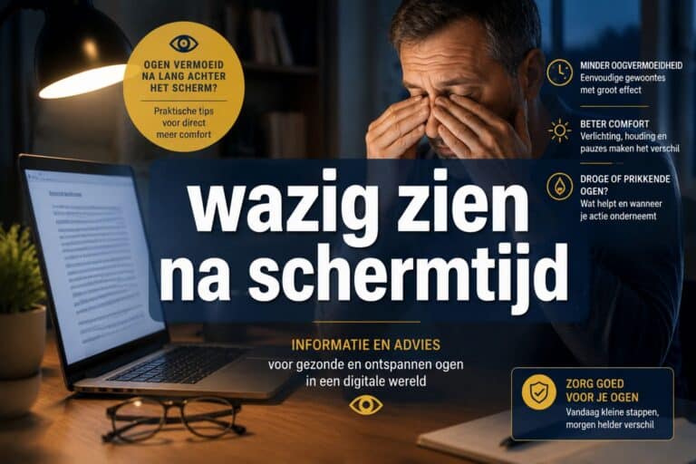 Wazig zien na schermtijd