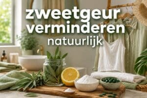 Zweetgeur verminderen natuurlijk