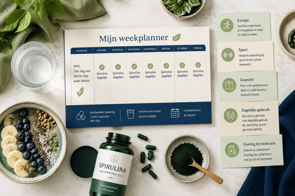 Welke spirulina dosering past bij verschillende gezondheidsdoelen?