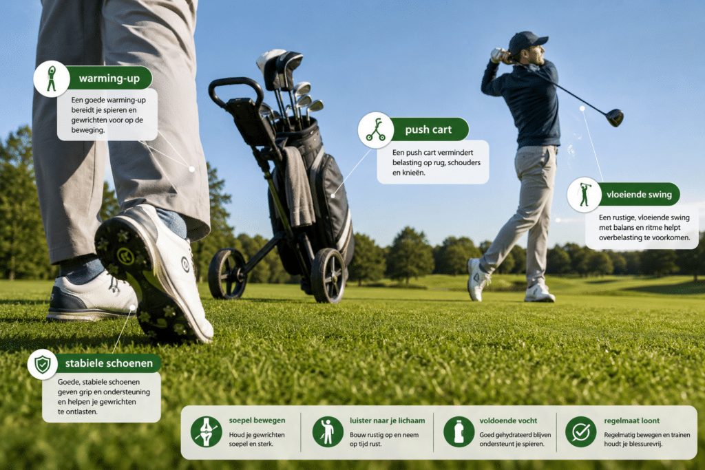 Hoe voorkom ik blessures aan mijn gewrichten tijdens het golfen?
