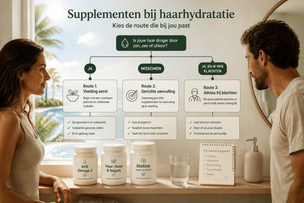 Welke supplementen helpen bij haarhydratatie?