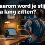 stijf na lang zitten