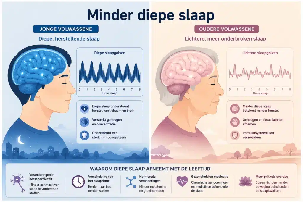 minder diepe slaap infographic