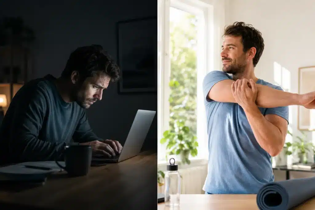 Stijve schouders door stress of slechte houding?