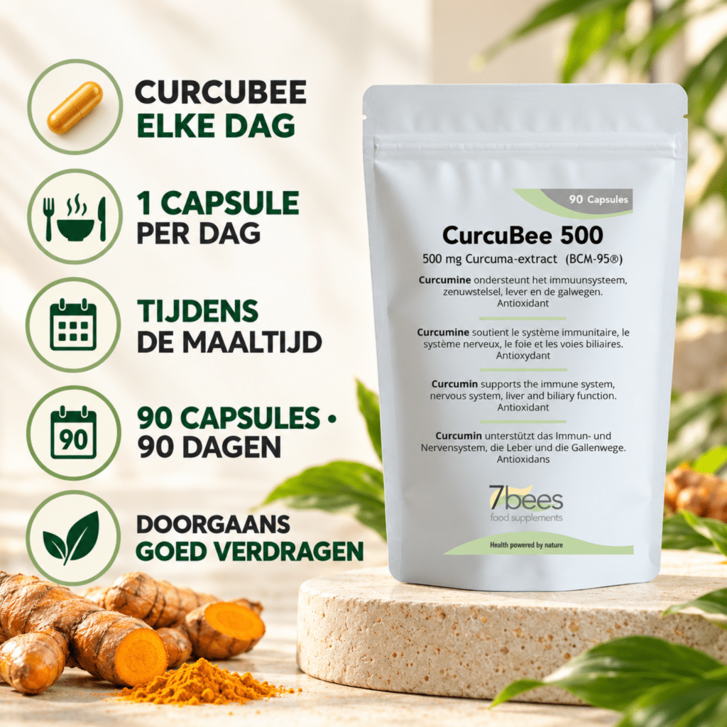 CurcuBee 500 - Curcumine Longa 500 mg - 90 capsules
